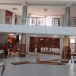Two-storey banquet hall being furnished and fitted out by the Simba Umeme team